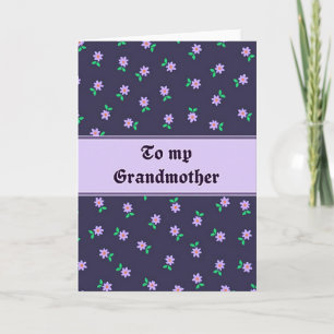 Cartão da Avó Floral Amor