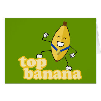Cartão da banana superior