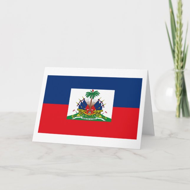 Cartão da bandeira de Haiti (Frente)