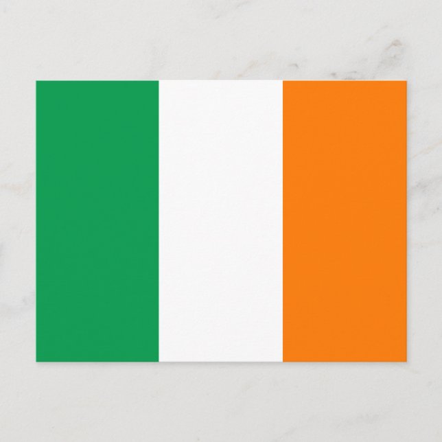 Cartão da bandeira de Ireland (Frente)
