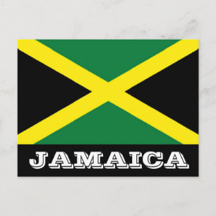 Cartão da bandeira de Jamaica