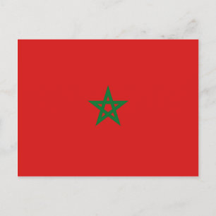Cartão da bandeira de Marrocos