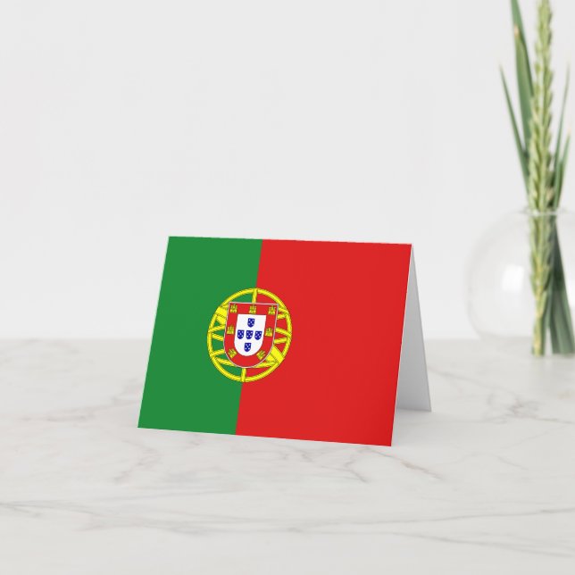 Cartão da Bandeira de Portugal (Frente)