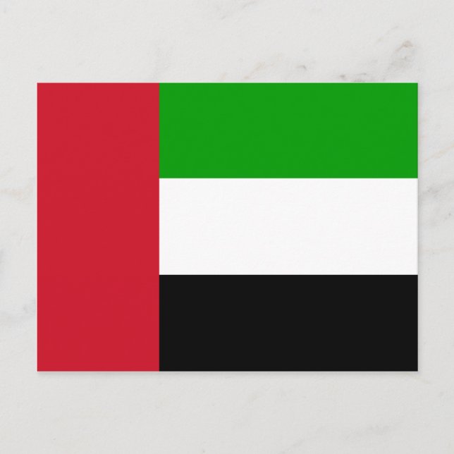 Cartão da bandeira de United Arab Emirates (Frente)