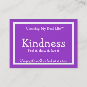 Cartão da bondade - roxo & lavanda - v2