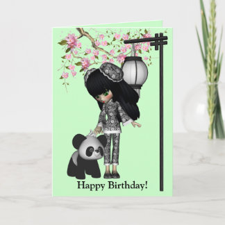 Cartão da boneca de Kawaii China