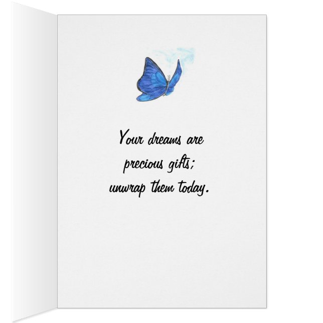 Cartão da borboleta (Interior (direita))