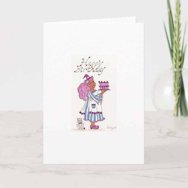 Cartão da bruxa do feliz aniversario (Frente)