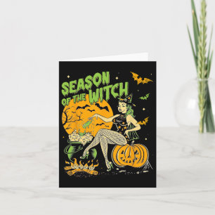 Cartão Da Bruxa Halloween Samhain