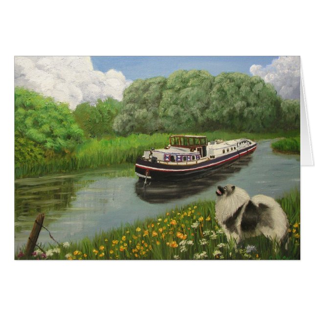 Cartão Da "cão barca " (Frente horizontal)