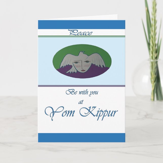 Cartão da cara do pombo de Yom Kipur (Frente)