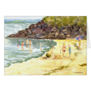 Cartão Da "cartão do divertimento praia"