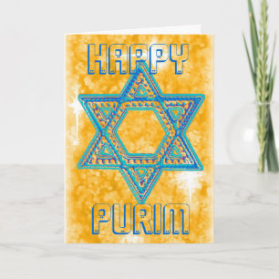 Cartão da celebração de Purim