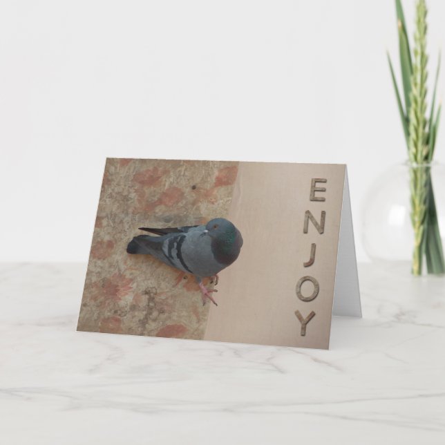 cartão da celebração do pombo (Frente)