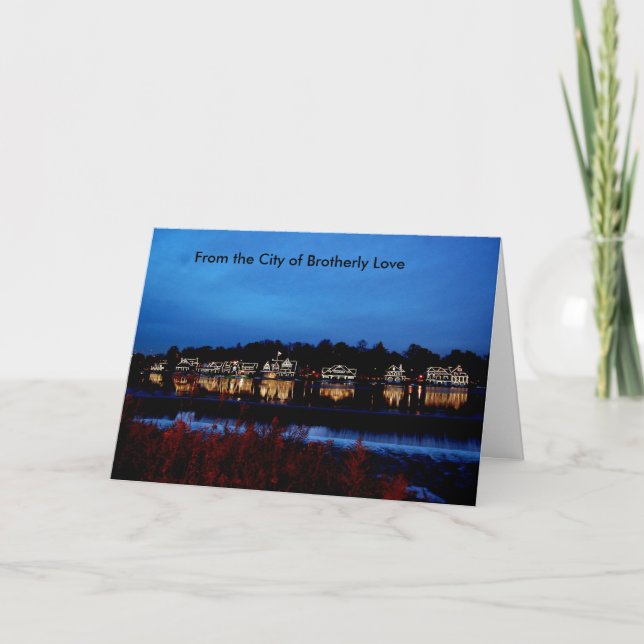 Cartão Da cidade do amor fraternal (Frente)