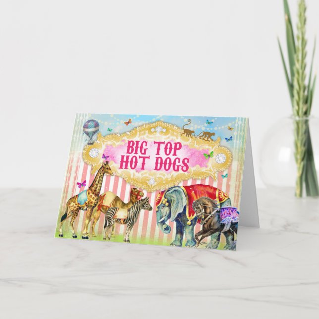 CARTÃO DA COMIDA DE CACHORRO QUENTE DO GC (Frente)