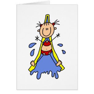 Cartão da corrediça de água