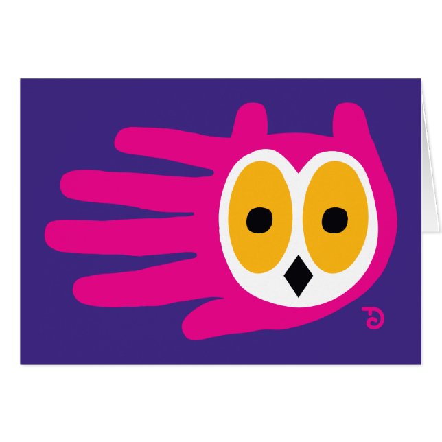 Cartão da coruja (Frente Horizontal)