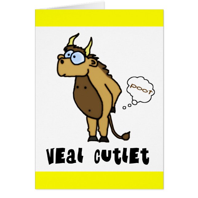 Cartão da costoleta da vitela (Frente)