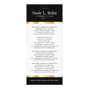 Cartão da cremalheira do advogado