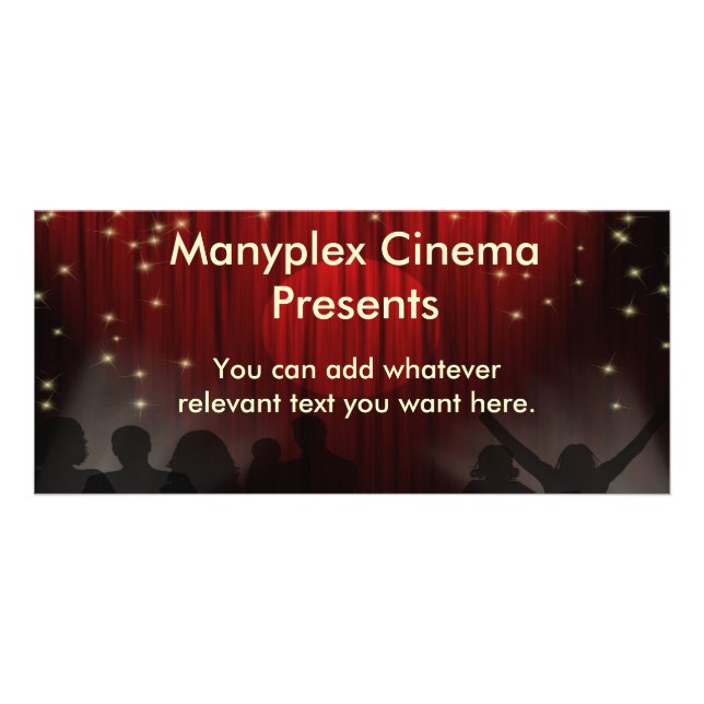 Cartão da cremalheira do cinema (Frente)