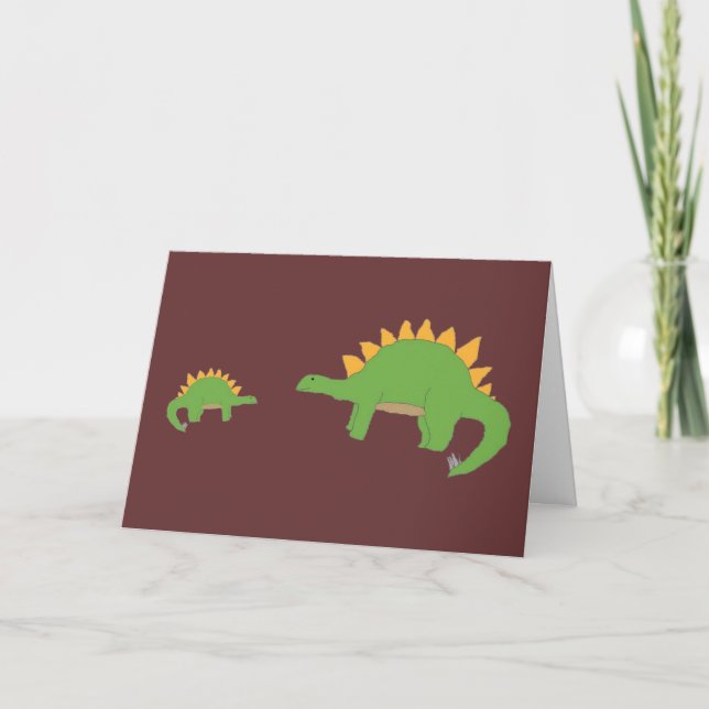 Cartão da desculpa de Dino (Frente)