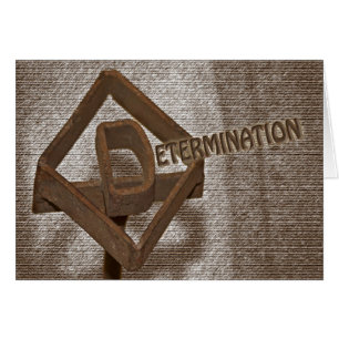 Cartão da determinação