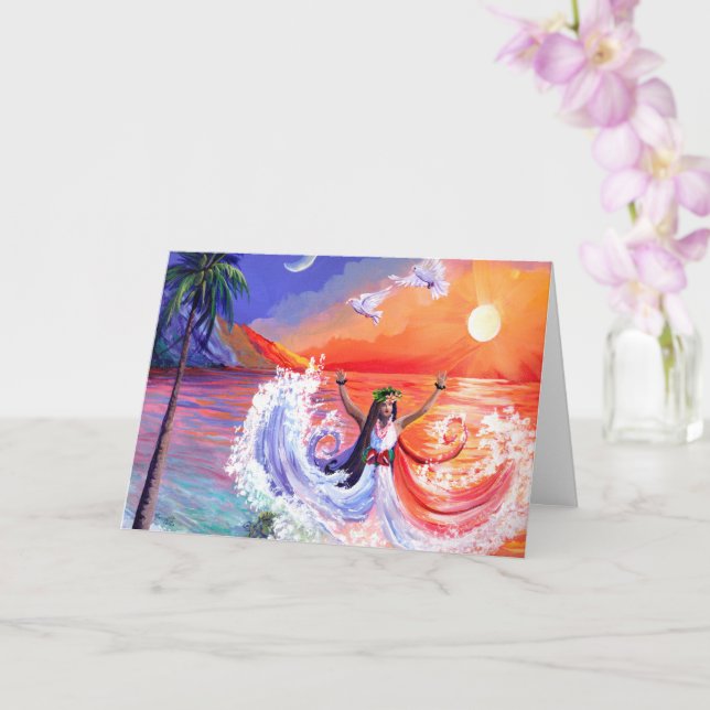 Cartão da Deusa Feminina Divina (Orquídea)