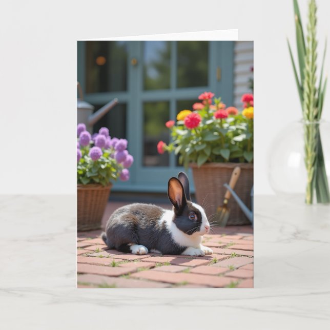 Cartão da Doce Mamãe Coelho (Frente)