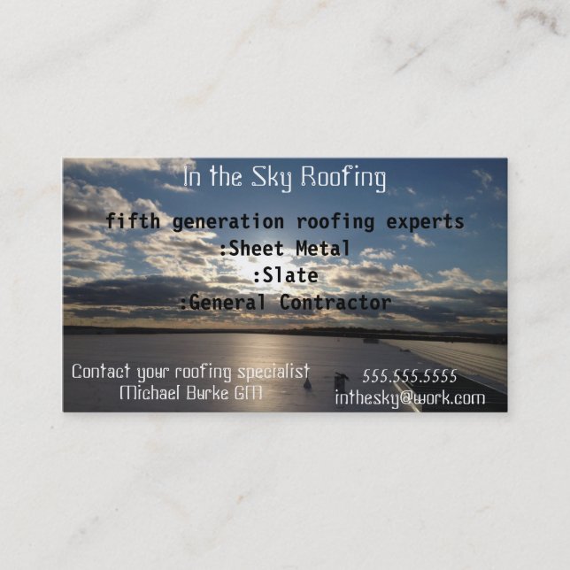 Cartão da empresa (Frente)