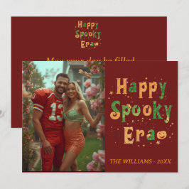 Cartão da era Assustadora Feliz, Foto halloween 20