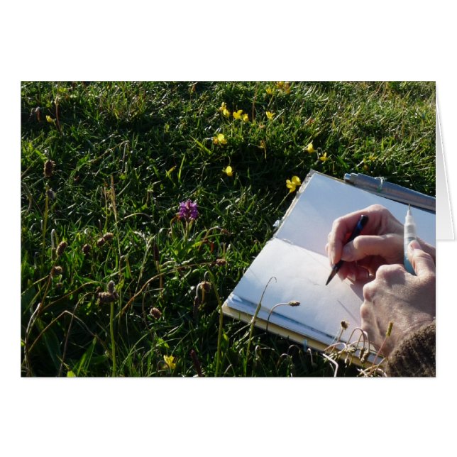 Cartão Da "esboço natureza " (Frente Horizontal)