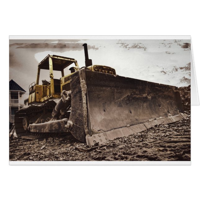 Cartão da escavadora (Frente Horizontal)