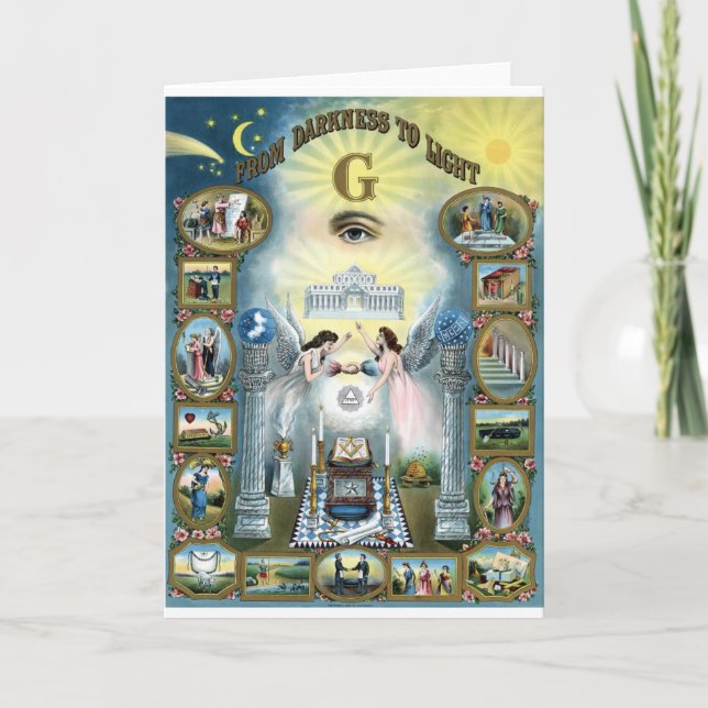 Cartão Da escuridão à luz (Frente)