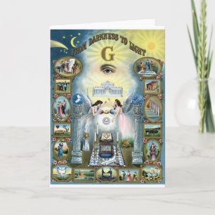 Cartão Da escuridão à luz