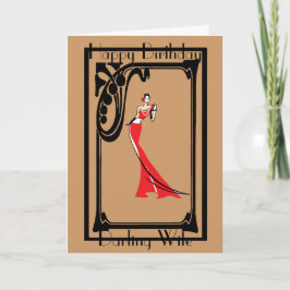 CARTÃO DA ESPOSA DO ART DECO
