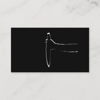 Cartão da faca afiada