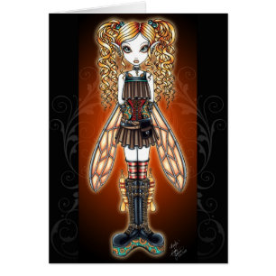 Cartão da fada de "Kayla" Steampunk