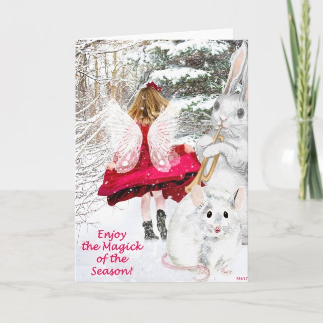 Cartão da fada de Yule (Frente)