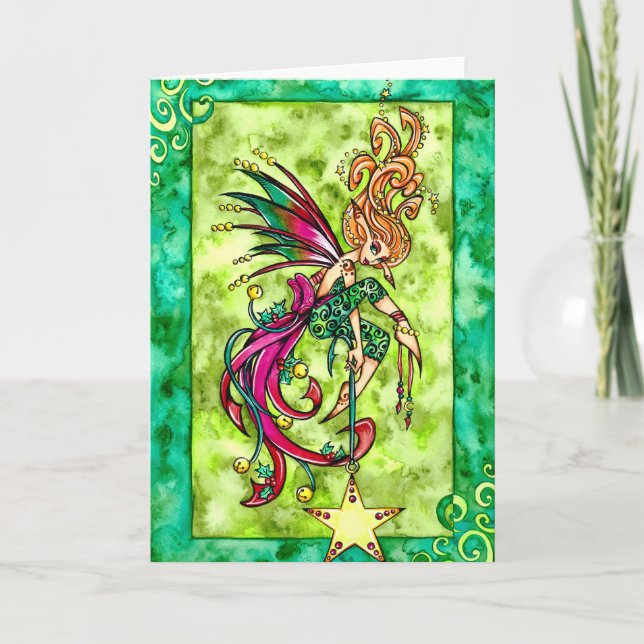 Cartão da fada do Natal (Frente)