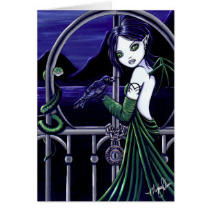Cartão da fada do submundo de Hecate Goddes