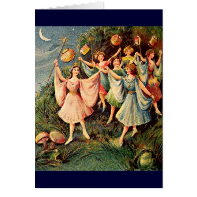 Cartão da fada do vintage (Frente)