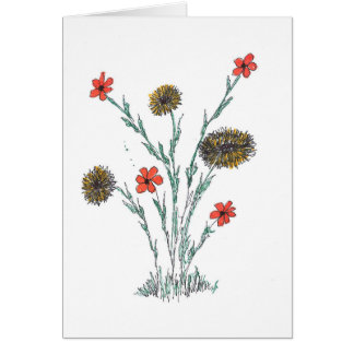 Cartão da flor