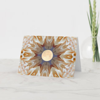 Cartão da flor da lua