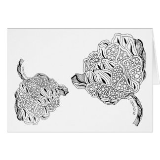 Cartão da flor de Listakora com envelope