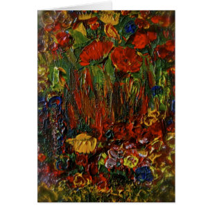 Cartão da flor selvagem