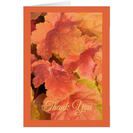 Cartão da folha da queda