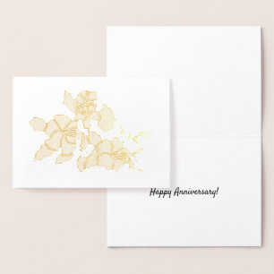 Cartão da folha - flores do hibiscus