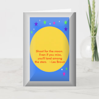 Cartão da graduação com citações