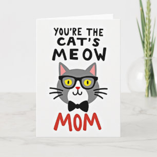 Cartão da Grande Mãe Felina Mate
